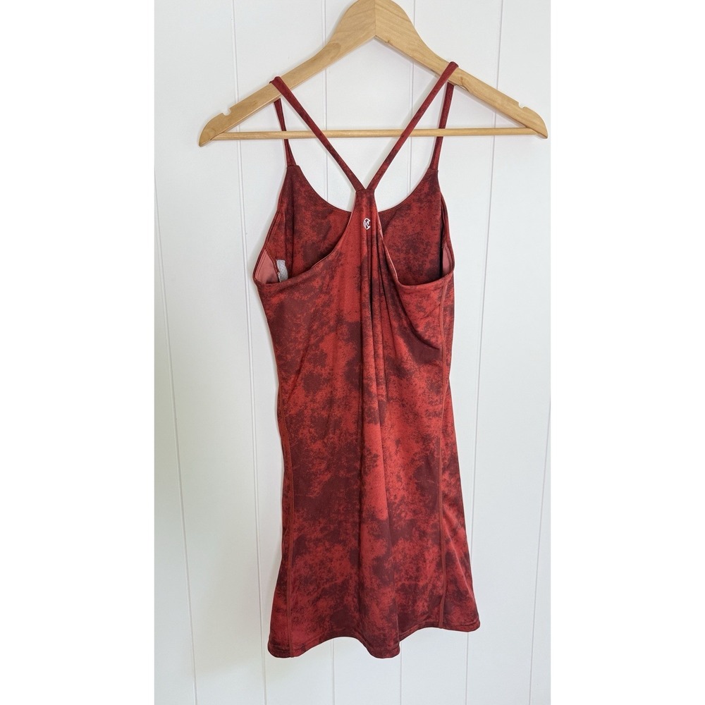 MC Match Club Red Abstract Print Tennis Dress Built In Shorts Pockets Size M - Picture 6 of 10
